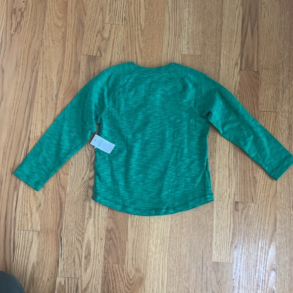 Gap NWT Lot of 2. Heathered Henley Long Sleeve Tees. Green & Light Blue - Picture 13 of 13